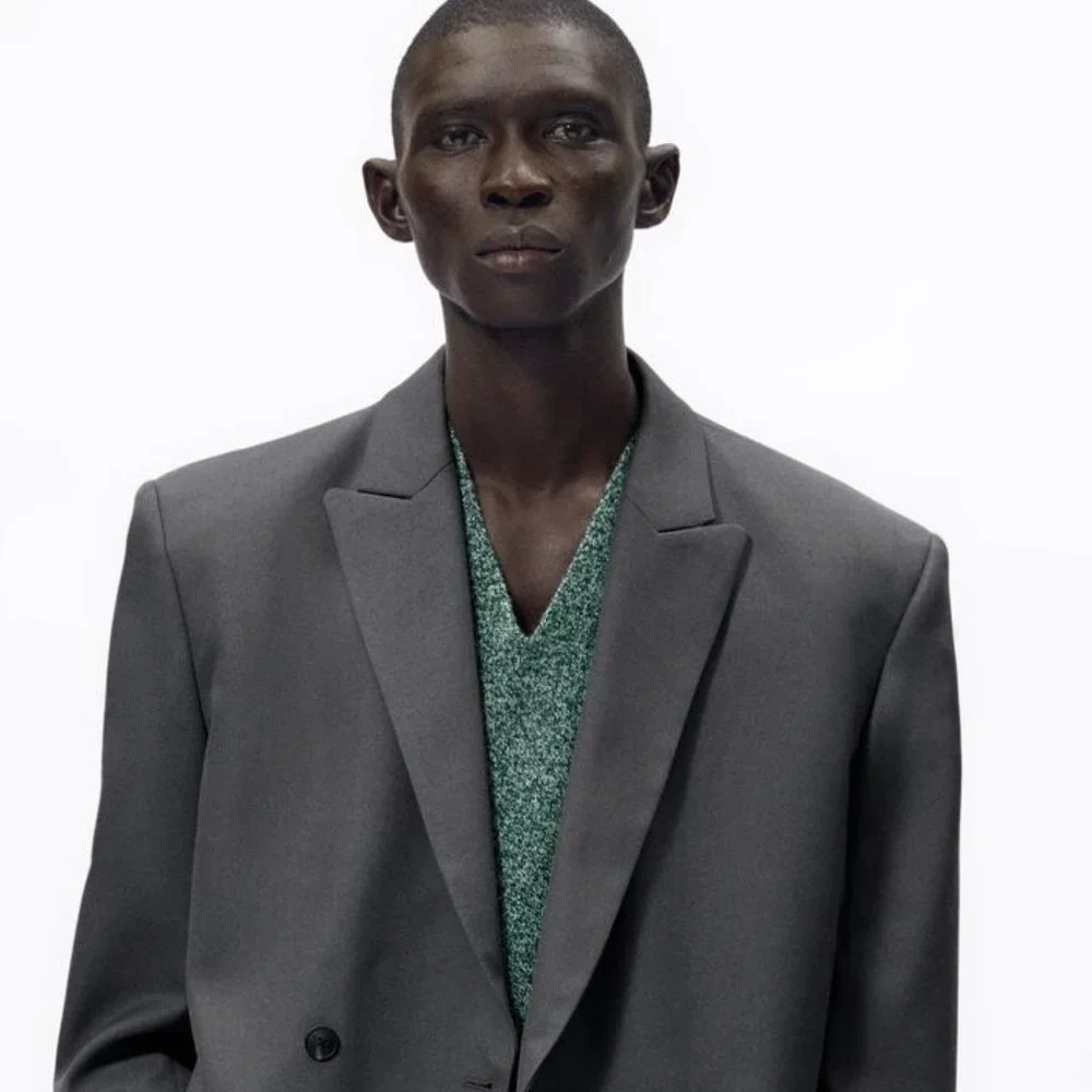 NWOT Zara Limited Edition Wool Blend Slim Fit Suit Blazer
